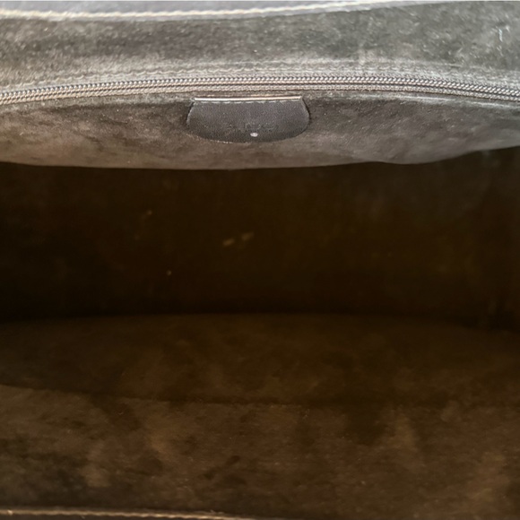 Gucci Diana Black Suede/Leather Bamboo Handle Tote - Vintage - Picture 11 of 15